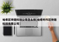 哈希区块链科技公司怎么样[哈希时代区块链科技有限公司]